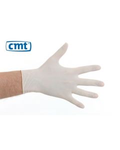 CMT handschoenen latex poedervrij  Large wit 100 stuks